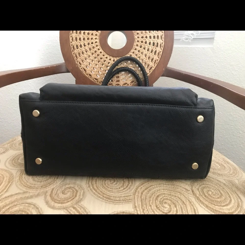 NWT Cole Haan Small Soft Tote Saddle Black - Picture 7 of 12
